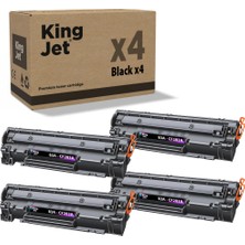 Kingjet Kingjet® 83A / CF283A 4'lü Paket - Hp Uyumlu Çipli Muadil Toner