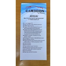 Carboon 4052AI 4.1'' Video Destekli Bluetooth USB Oto Teyp