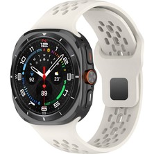 Bulut Aksesuar Galaxy Watch Ultra 47MM Zore KRD-119 Delikli Tasarım Silikon Kordon-Starlight