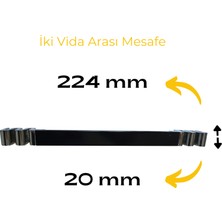 Marca Dekoratif Krom Kulp - 224 mm 259 P02