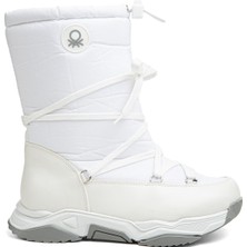 Benetton® | BN-30392 - 3256 Beyaz Gri - Kadın Bot