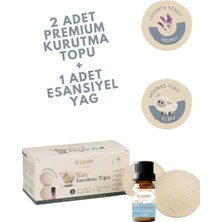 %100 Merinos Yünü Xl Boy Çamaşır Kurutma Topu 50 Gr.+ Portakal Kabuğu Yağı 10 ml + Kese Hediyeli