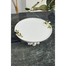 May Home Zeytin Model Porselen Tabak Sofra & Sunum & Meyvelik & Tatlı Servis Seti