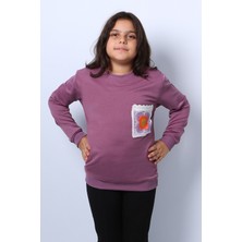 HÇM Kız Çocuk Sweat Ribanalı Cepli C43
