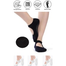 Dore Kaydırmaz Tabanlı Yoga & Pilates ve Spor Çorabı 3 Çift