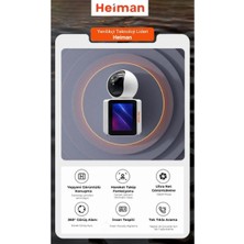 Heiman HM-450 Karşılıklı Video Arama ve Çift Yönlü Görüşme Full Hd Bebek Kamerası - Akıllı App