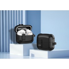 Seniee Samsung Galaxy Buds 3 Pro Kılıf Kapağı, Kilitli Askeri Sert Kabuk Koruyucu Zırh Samsung Galaxy Buds 3 Pro (Yurt Dışından)