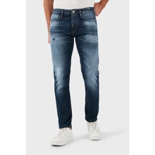 Emporio Armani Pamuklu Slim Fit Düşük Bel Düz Paça Jeans Erkek Kot Pantolon 6D1J75 1D44Z 0942