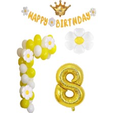 Best Parti Papatya Temalı 8 Yaş Doğum Günü Parti Seti