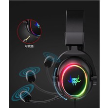 G3000 Mikrofonlu Rgb 7.1 USB Mikrofonlu Siyah Gaming Oyuncu Kulaklığı