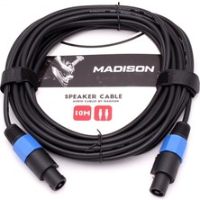 Madison Hoparlör Kablosu Speakon Jack 10 Metre- Siyah