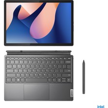 Lenovo Ideapad Duet 5 12IRU8 Intel Core I7 1355U 16GB 512GB SSD 12.4" 2.5k (2560X1600) Freedos Ikisi Bir Arada Bilgisayar 83B30048TX P3 + Lenovo Ideapad Çanta Hediyeli