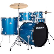 Ludwig Accent Fuse Blue Sparkle Akustik Davul Seti