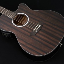 Washburn Dfeace Deep Forest Ebony Ace Elektro Akustik Gitar