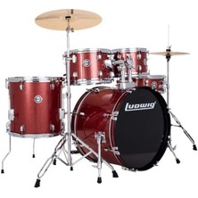 Ludwig Accent Fuse Red Sparkle Akustik Davul Seti