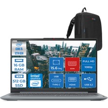 Lenovo Ideapad Slim 3 Intel Core I7 13620H 16GB Lpddr5 512GB SSD WIN11PRO 15.6" Fhd IPS Taşınabilir Bilgisayar ID83EM00C5TRP01 + Zettaçanta