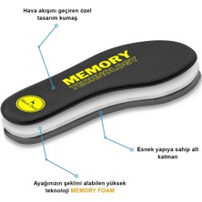 Black Deer Q90 Memory Foam Spor Ayakkabı İç Tabanlık,Yumuşak Ortopedik Tabanı,Erkek,Kadın, SİYAH