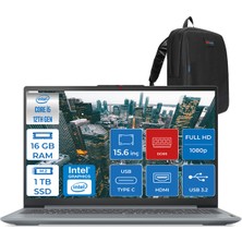 Lenovo Ideapad Slim 3 Intel Core I7 13620H 16GB Lpddr5 1tb SSD WIN11HOME 15.6" Fhd IPS Taşınabilir Bilgisayar ID83EM00C5TRH02 + Zettaçanta