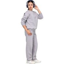 ERDEM KIDS Kız-Erkek Çocuk 3 Iplik Şardonlu Içi Pamuklu Basic Bisiklet Yaka Eşofman Takımı