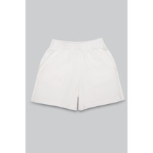 Solid Pamuklu Cepli Erkek Çocuk Şort