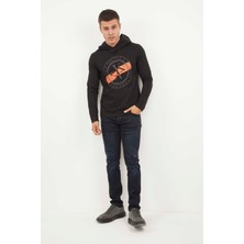 Rio Kapüşonlu Erkek Sweatshirt Siyah