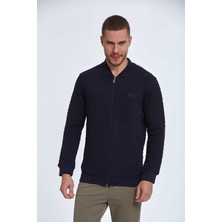 Voltaj Blanca Fermuarlı Erkek Sweatshirt Lacivert
