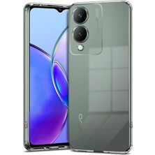 HappyCase Vivo Y17S Kılıf Lüx Şeffaf Silikon