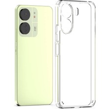 HappyCase Xiaomi Poco C65 Kılıf Şeffaf Süper Silikon