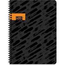 Keskin Color 16X22 cm 80 Yaprak Çizgisiz Esnek Karton Kapak Telli Defter 60 Gram Beyaz Sayfa