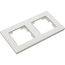 MUTLUSAN RİTA BEYAZ İKİLİ YATAY ÇERÇEVE (4'LÜ PAKET)