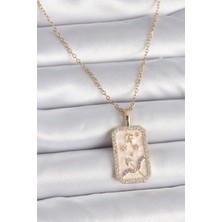 Clariss 316L Çelik Gold Renk Zincir Akrep Burcu Zirkon Taşlı Kadın Kolye