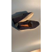 Noble Shoes Hakiki Deri Süet Bayan Espadril Babet