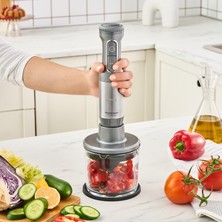 Karaca Mastermaid Prosteel 1000W Blender Set Cam Hazneli Galaxy Grey