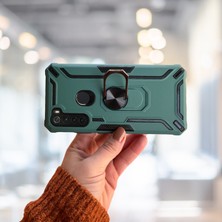 Haktan Kılıf Xiaomi Redmi Note 8 Yüzüklü Standlı Tank Kılıf