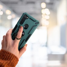 Haktan Kılıf Xiaomi Redmi Note 8 Yüzüklü Standlı Tank Kılıf