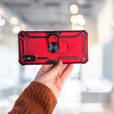 Haktan Kılıf Xiaomi Redmi 9A Yüzüklü Standlı Tank Kılıf