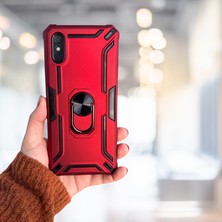 Haktan Kılıf Xiaomi Redmi 9A Yüzüklü Standlı Tank Kılıf