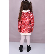 Urz Kids Kırmızı Kız Çocuk Yeni Yıl Temalı Tunik Elbise Kız Çocuk Yılbaşı Kıyafet Noel Kıyafet