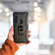 Haktan Kılıf Xiaomi Redmi Note 8 Yüzüklü Standlı Tank Kılıf