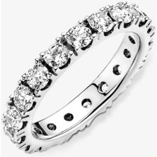 Hector Co Jewellery Tarz Işıltılı Tam Tur Taşlı Yüzük