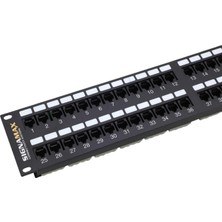 Sıgnamax 2u 48 Port Cat3 Patch Panel 2u Siyah