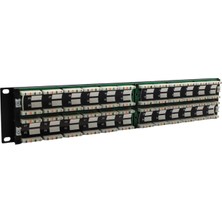 Sıgnamax 2u 48 Port Cat3 Patch Panel 2u Siyah