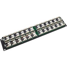 Sıgnamax 2u 48 Port Cat3 Patch Panel 2u Siyah