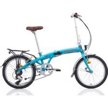 Broster Easyride Katlanır Bisiklet - Blue Matt, 20", Alüminyum Kadro, 8 Vites, Katlanabilir