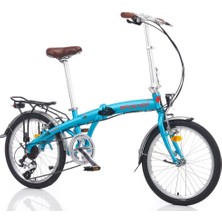 Broster Easyride Katlanır Bisiklet - Blue Matt, 20", Alüminyum Kadro, 8 Vites, Katlanabilir