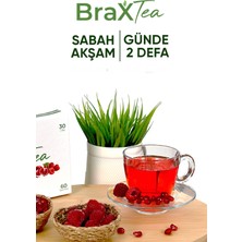 Brax Nar Ve Ahududu Aromalı Detox Çayı Spirulina Ve Mate Yaprağı içeren Toz Form Bitkisel Detox Çayı 30 Günlük