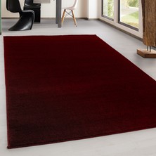 My Deco Carpet Modern Sade Kısa Havlı  Düz Renkli  Bordo Kırmızı Çocuk Odası Oturma Odası Salon Mutfak Halısı