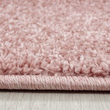 My Deco Carpet Modern Sade Kısa Havlı  Düz Renkli  Rose Gül Kurusu Çocuk Odası Oturma Odası Salon Mutfak Halısı