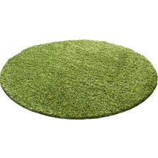 My Deco Carpet Yuvarlak Soft Shaggy Halı Yüksek Tüylü Düz Yeşil Rengi Çocuk Oda Oturma Oda Salon Mutfak Balkon Halı