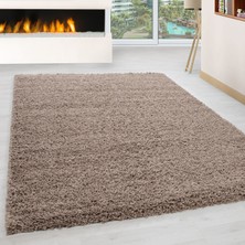 My Deco Carpet Soft Shaggy Halı Yüksek Tüylü Düz Bej Rengi Çocuk Odası Oturma Odası Salon Mutfak Halısı